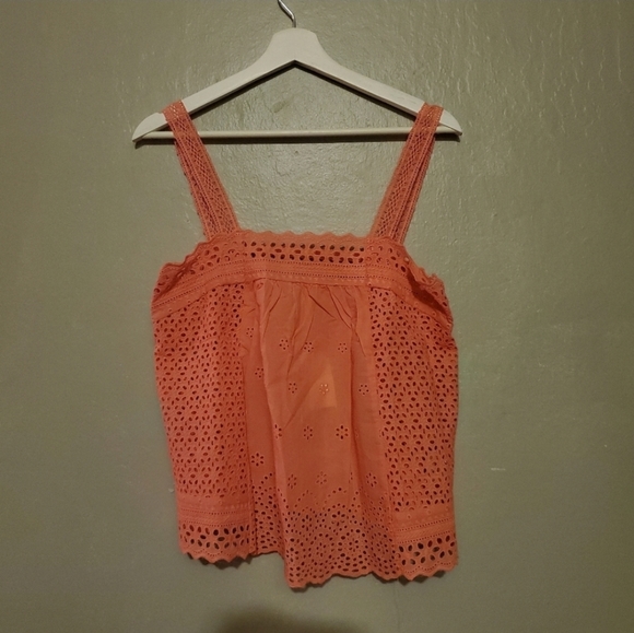 Coco + Jaimeson Eyelet Lace Trim Tank Top - Picture 10 of 13